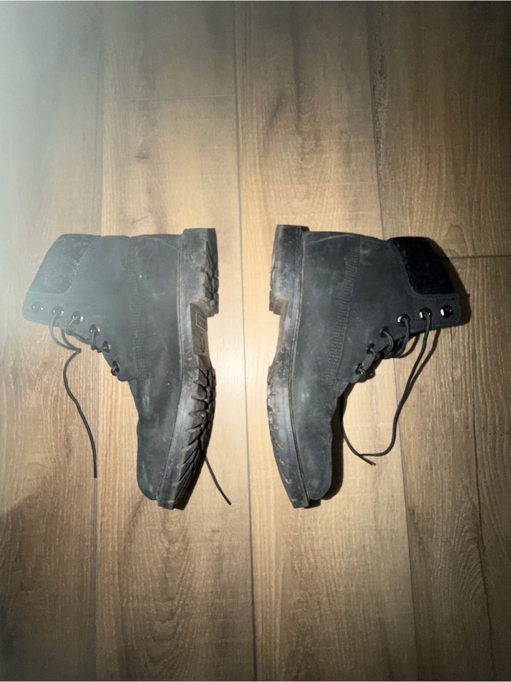 Timberland Black Women's Lace-Up Combat Boots